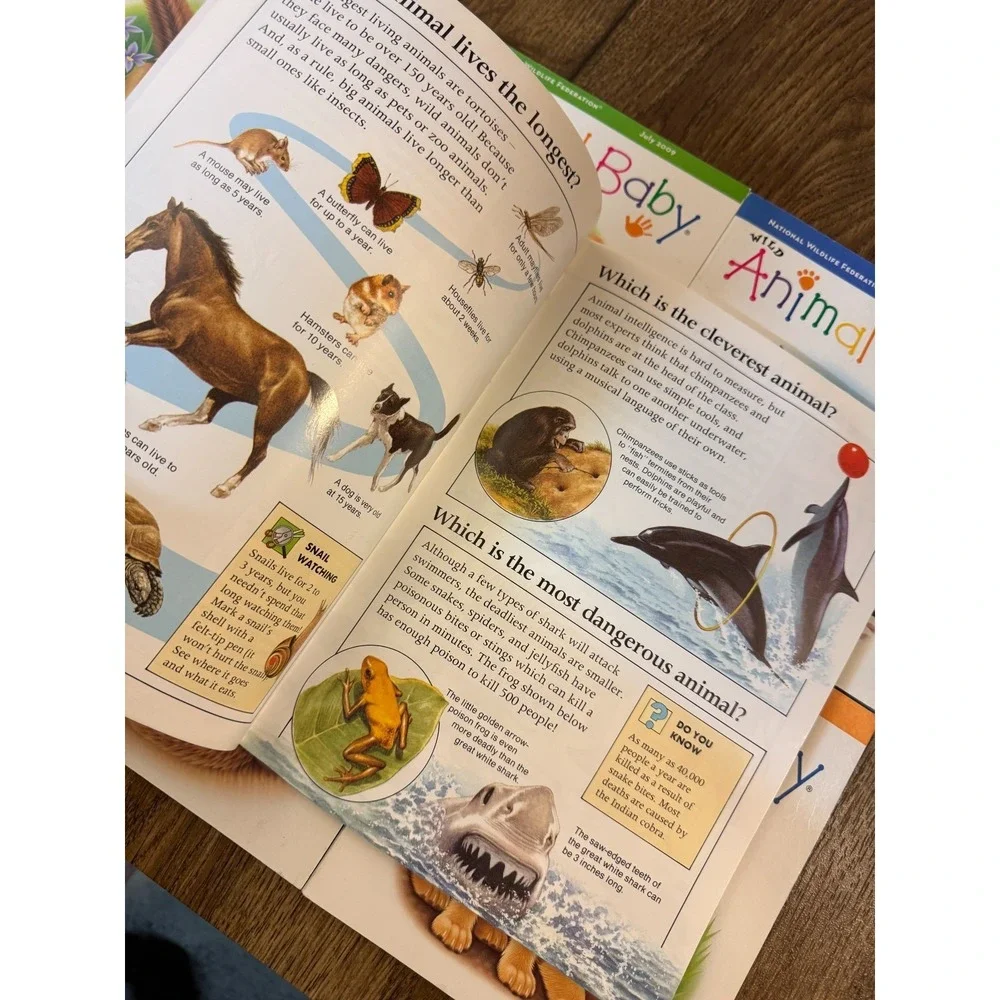 National Wildlife Federation Animal Baby Book Lot Plus‎ Extras Brittanica Pets
